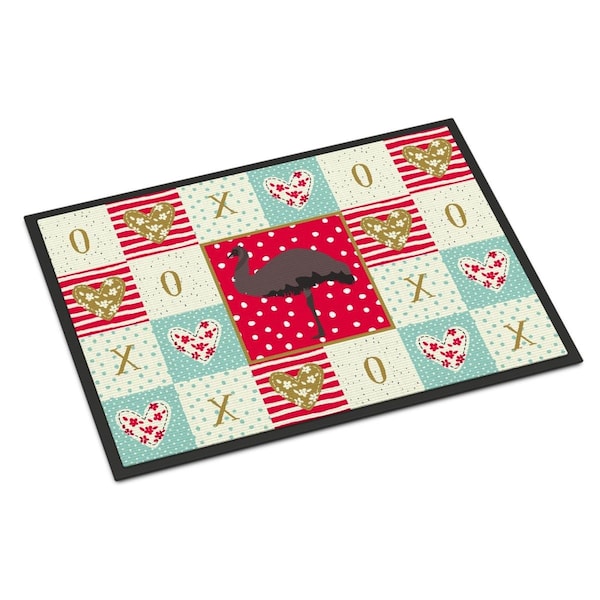 Carolines Treasures 24 x 36 in. Emu Love Indoor or Outdoor Mat CK5349JMAT - main